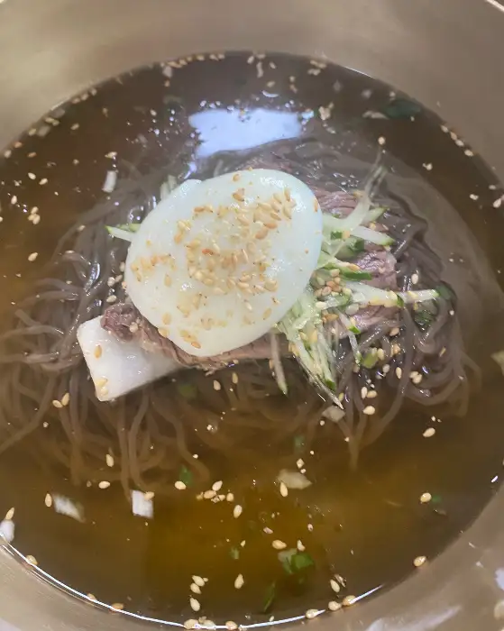 물냉면 클로즈업