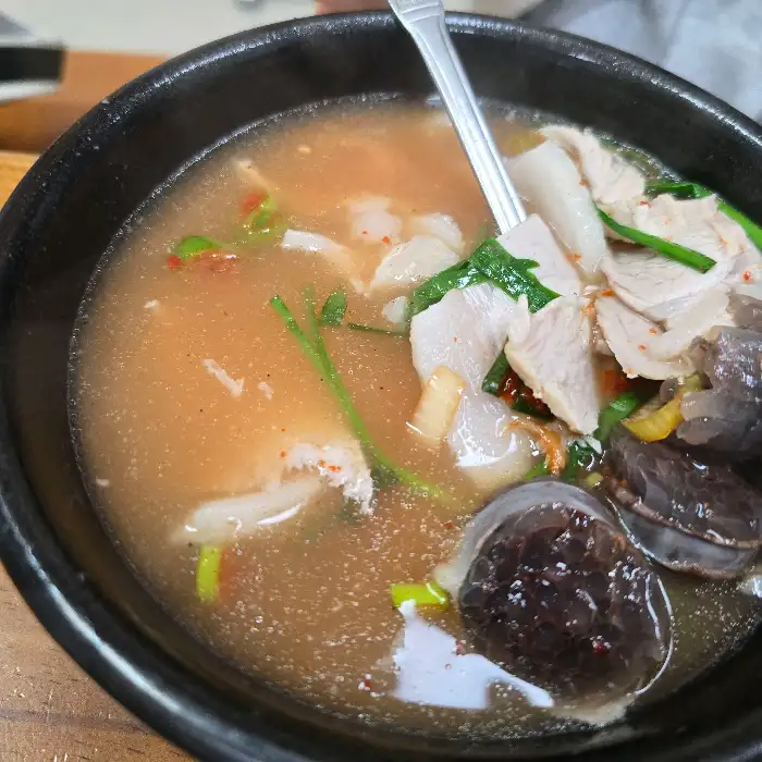 돼지국밥 클로즈업 사진