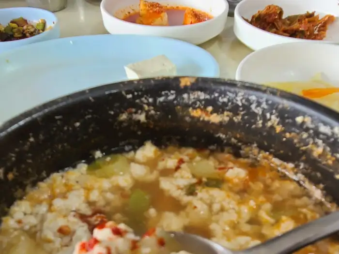 순두부찌개 클로즈업