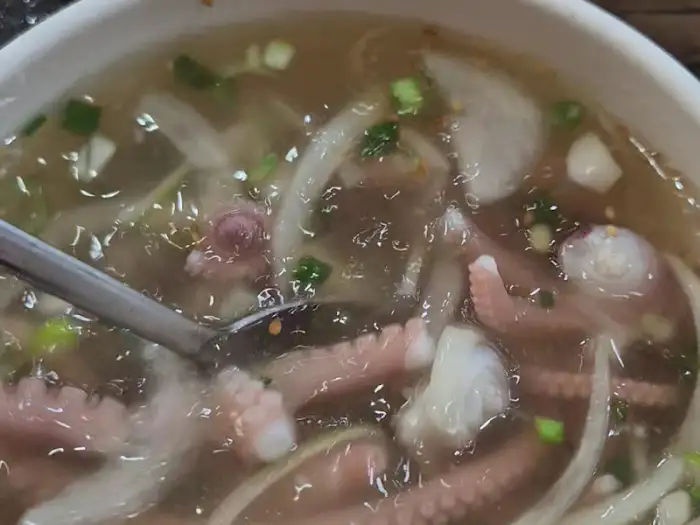 연포탕 속 낙지