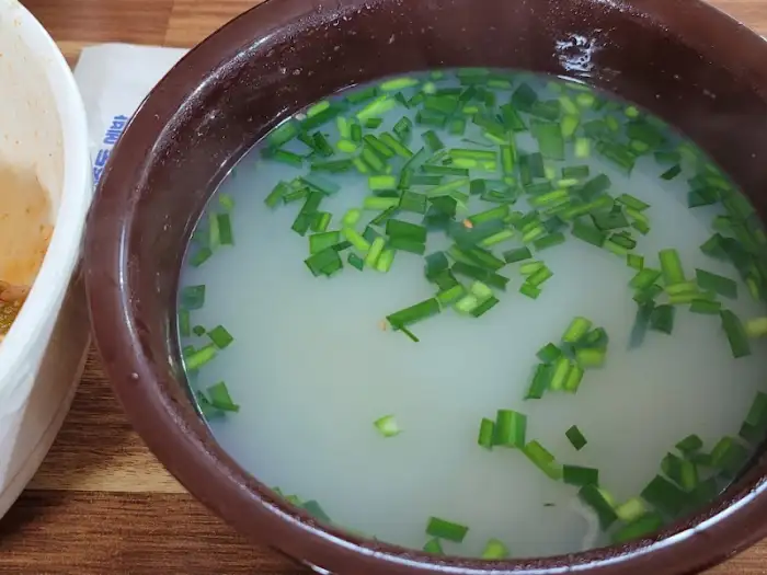 재첩국 클로즈업