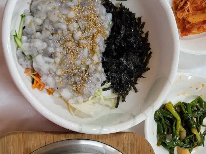 낙지 탕탕이 비빔밥 재료