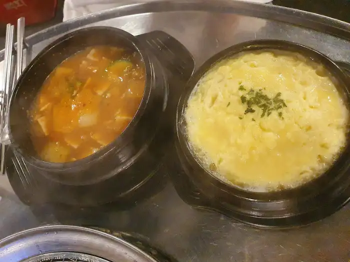 계란찜과 된장찌개
