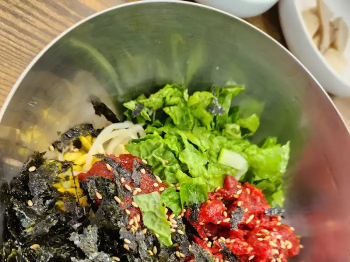 비빔밥 재료 클로즈업