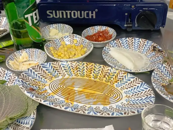 곁들임 찬과 소스