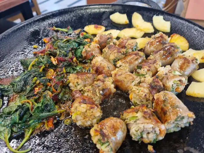 순대 구이와 깻잎 볶음