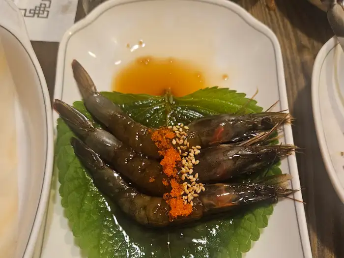 싱싱한 새우 요리 모습