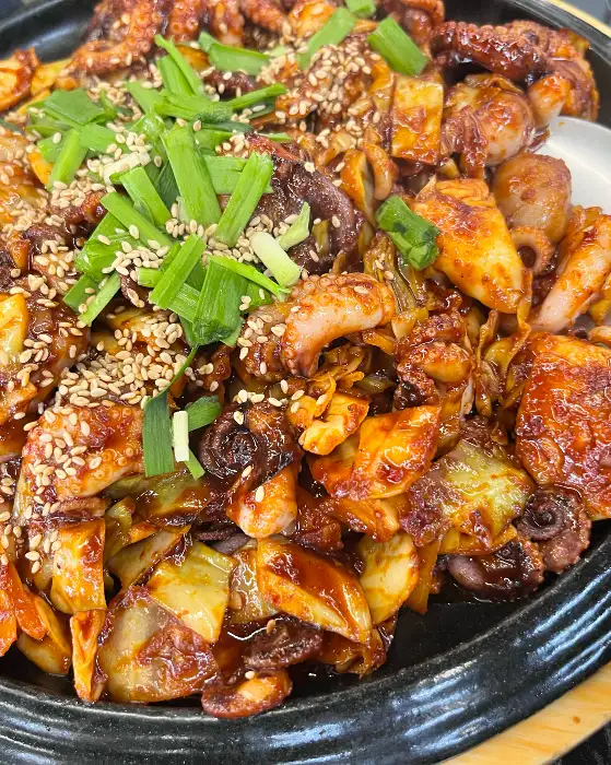 가까이서 본 쭈꾸미의 먹음직스러운 모습