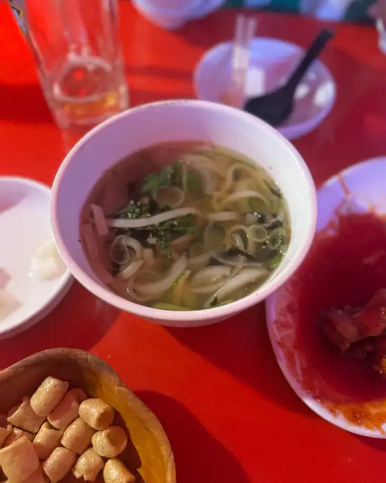 우동 또는 칼국수 메뉴