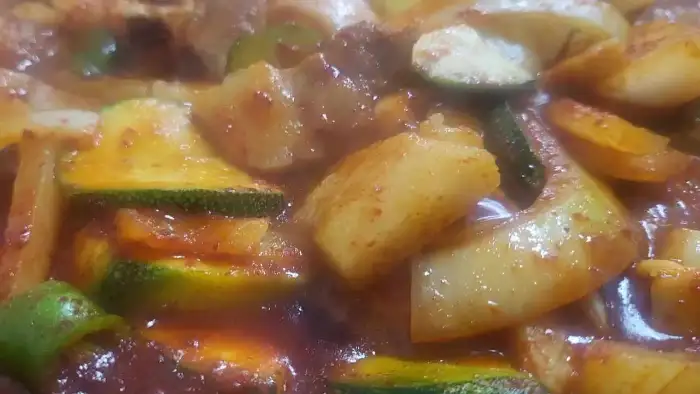 오삼불고기 재료 클로즈업