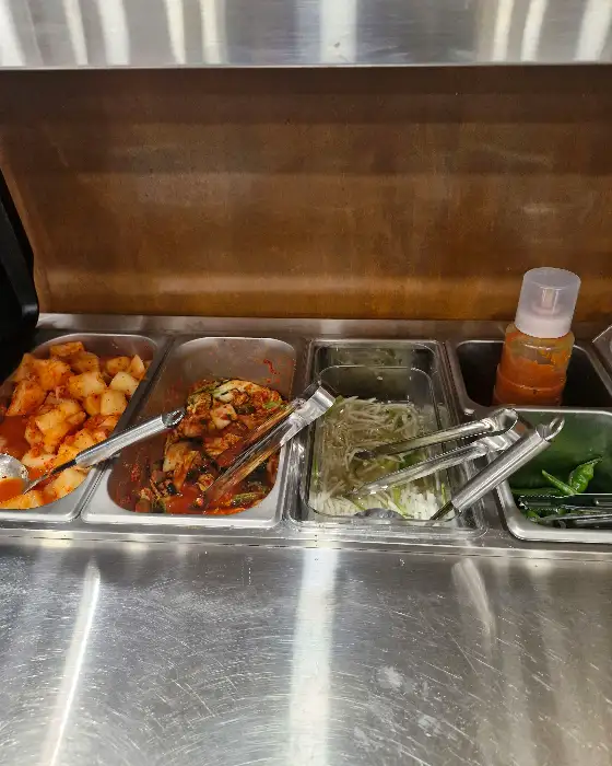 반찬 진열대 이미지
