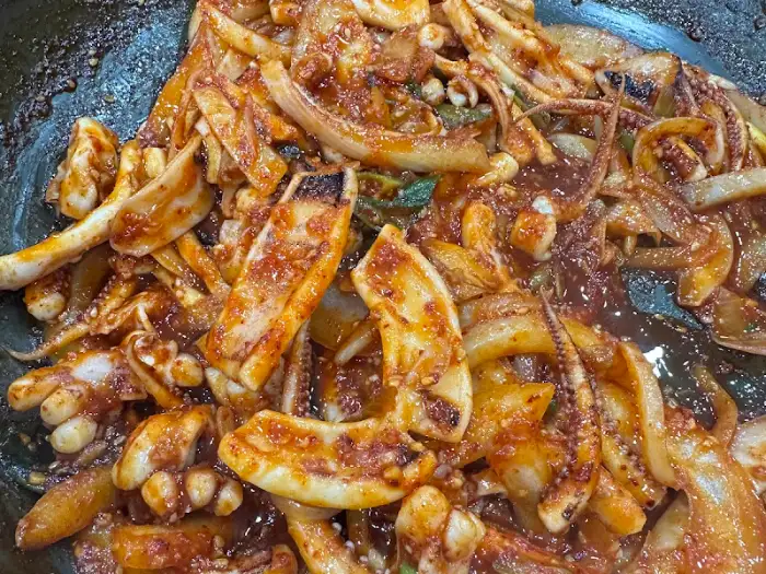 오징어불고기 클로즈업