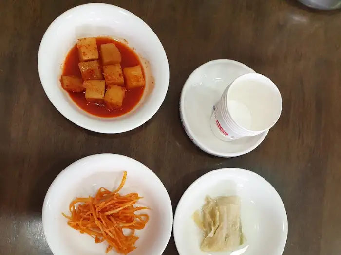 반찬 클로즈업 샷