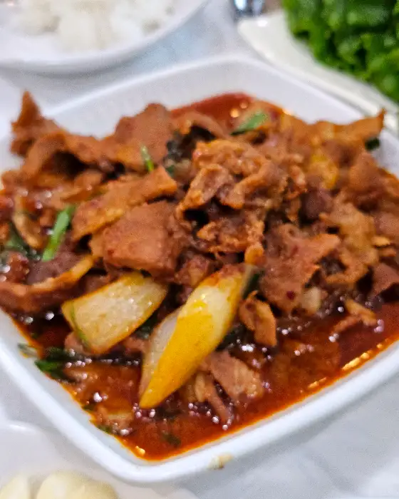 매콤한 양념의 제육볶음