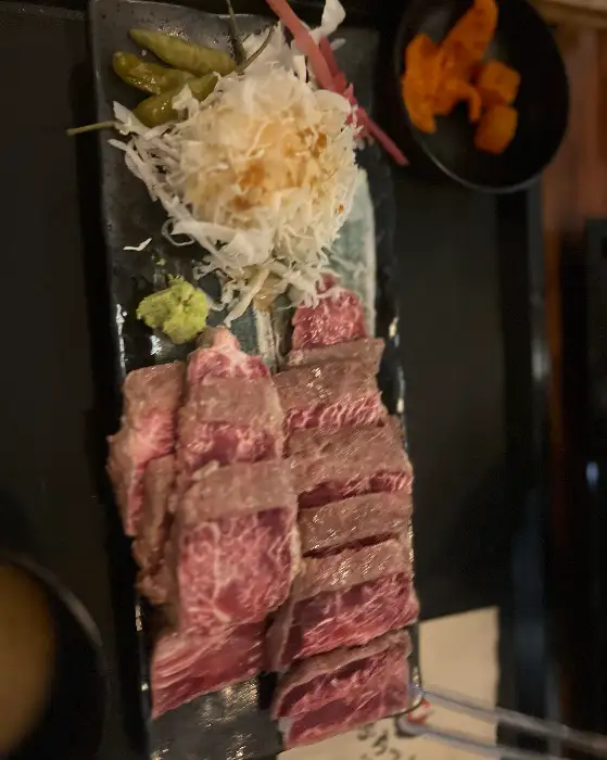신선한 규카츠 고기
