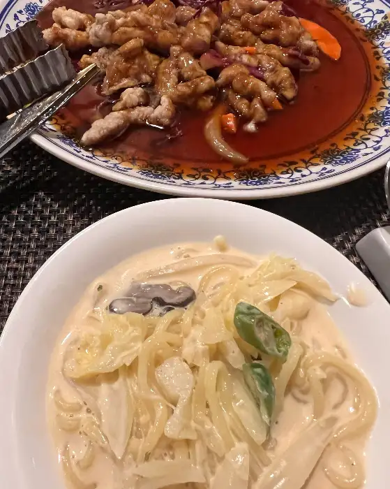 크림짬뽕과 탕수육