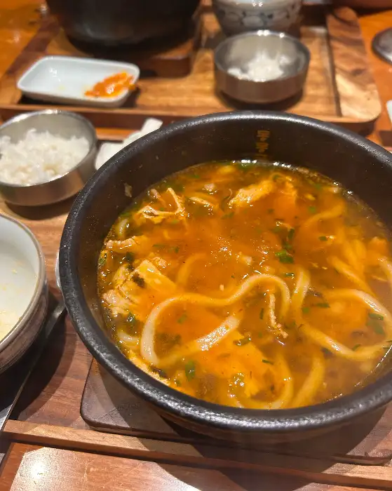 우동면발