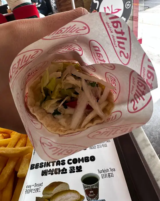치킨 케밥 단면