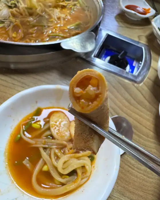 곱창전골에서 건져 올린 곱창
