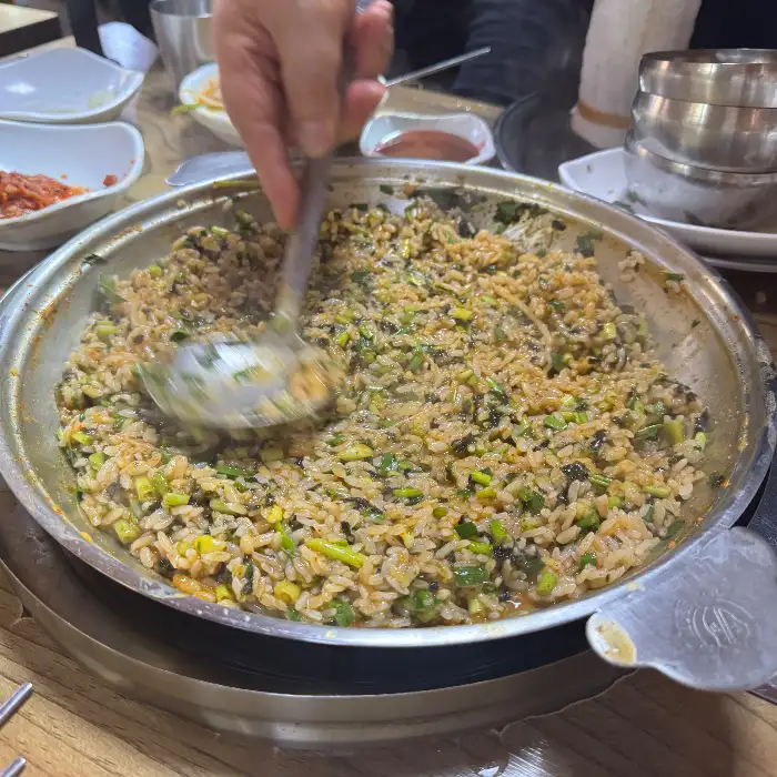 곱창전골 볶음밥