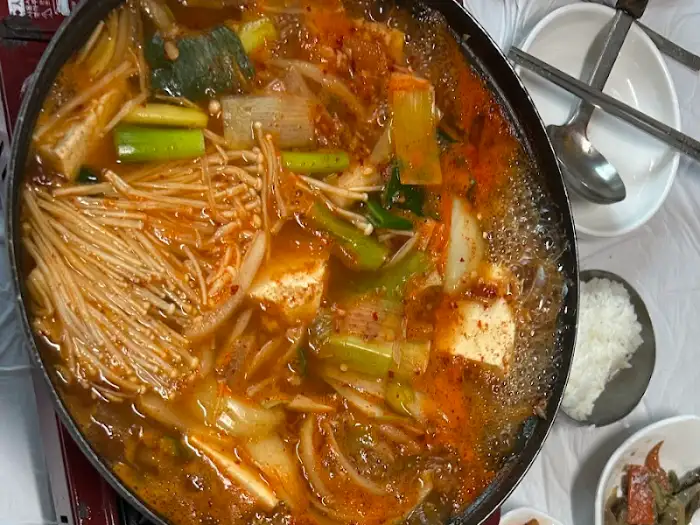 두부찌개 근접 사진