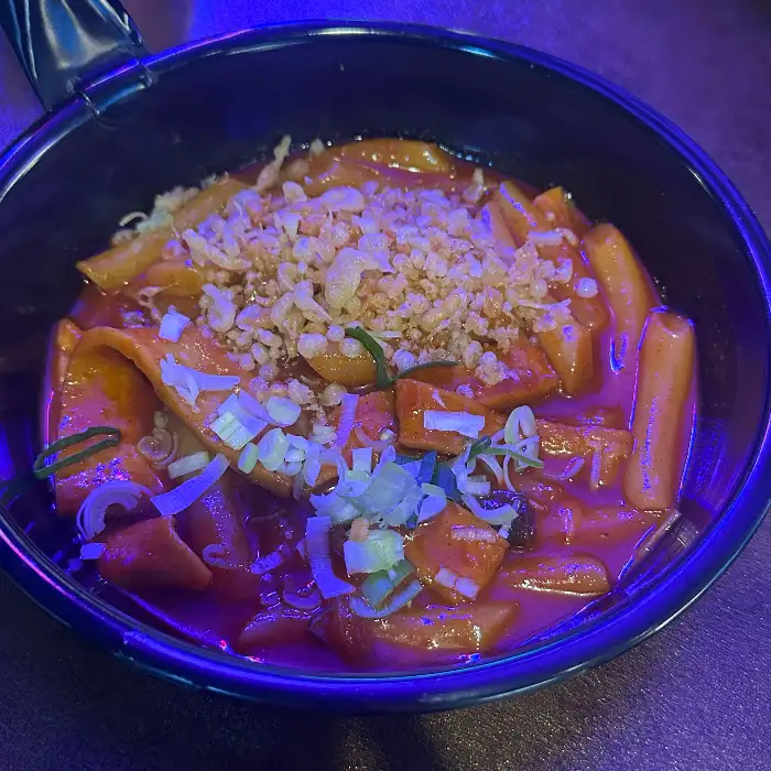 윤기 흐르는 떡볶이 클로즈업