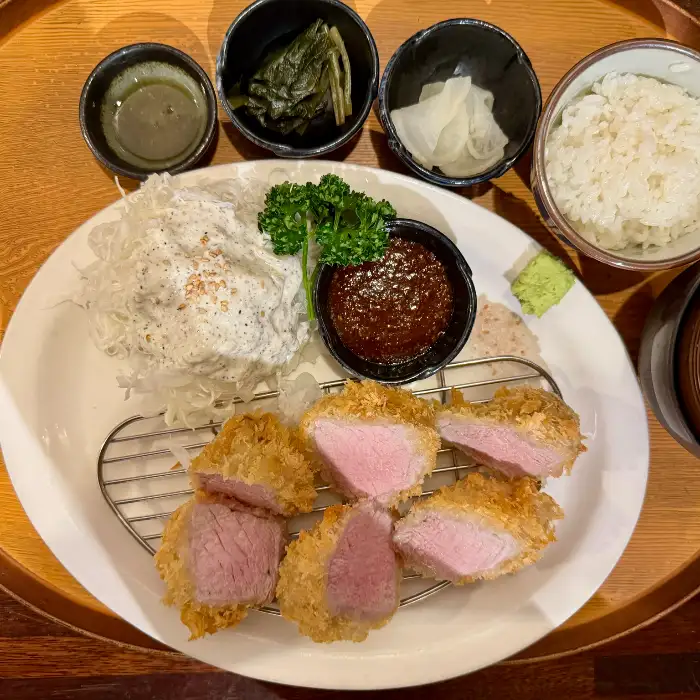 안심카츠 단면