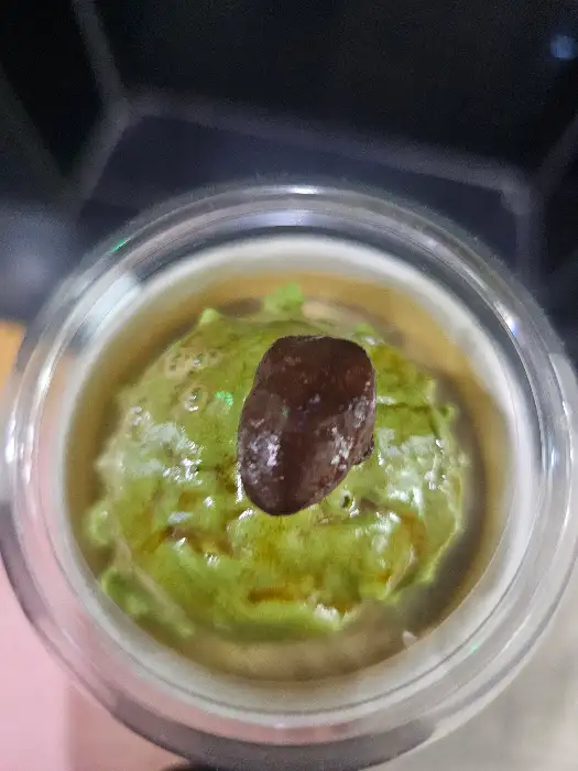 그린색 아이스크림 디저트