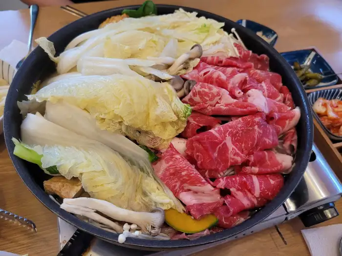 우삼겹 추가 스키야키