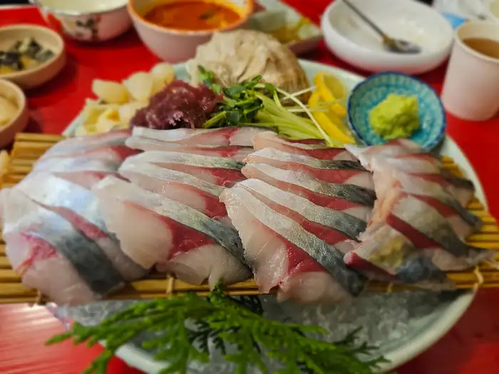 다양한 종류의 신선한 모듬회