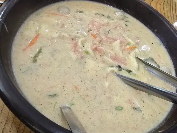 들깨 칼제비의 전체적인 모습