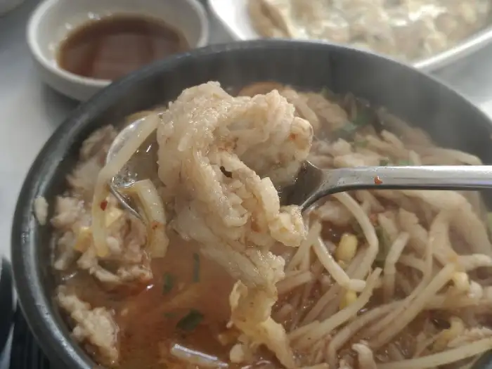수구레국밥 클로즈업