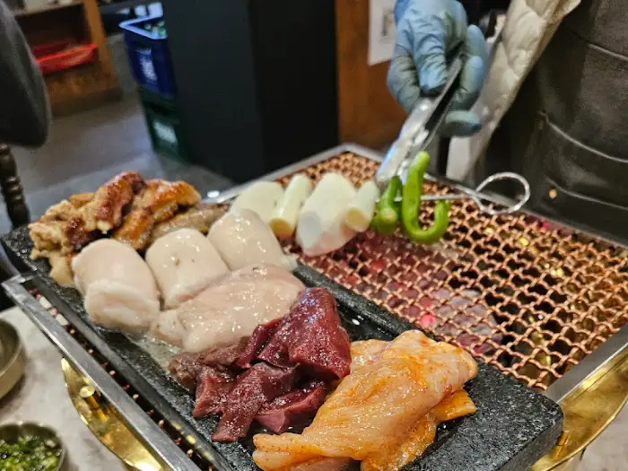 모둠구이 한 상 차림