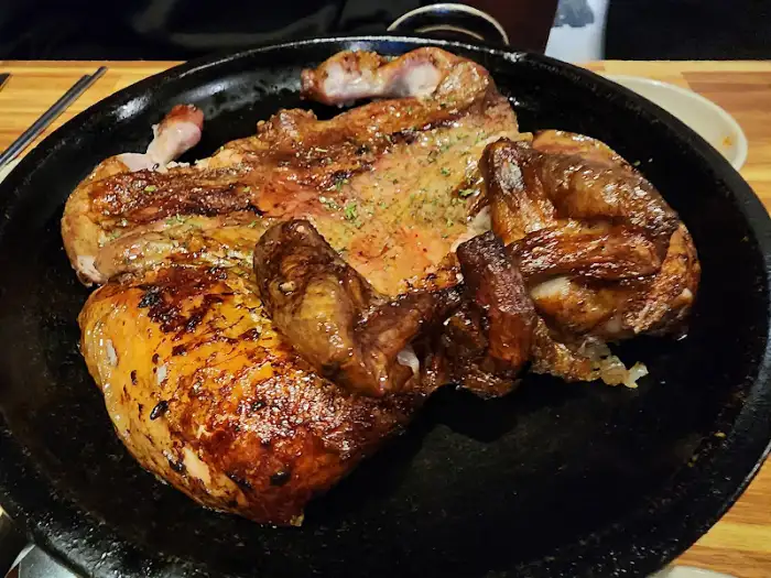 통닭 다리 부분 클로즈업