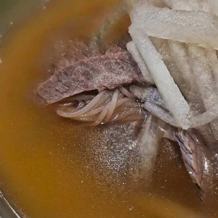우래옥 냉면 고명