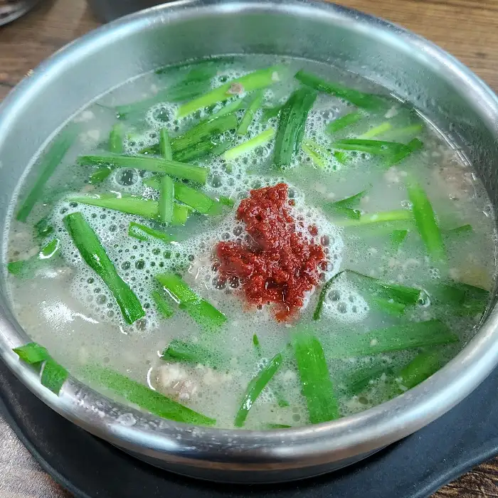 순대국 모습