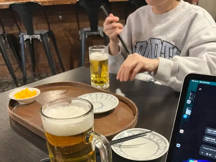하이볼과 함께 나온 타코야끼