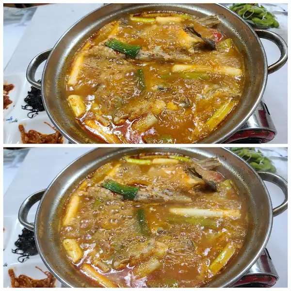 회 접시 클로즈업 모습