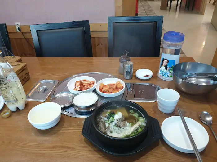 왕갈비탕과 밥, 김치