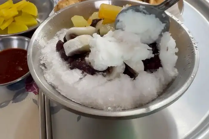 팥빙수 한 그릇
