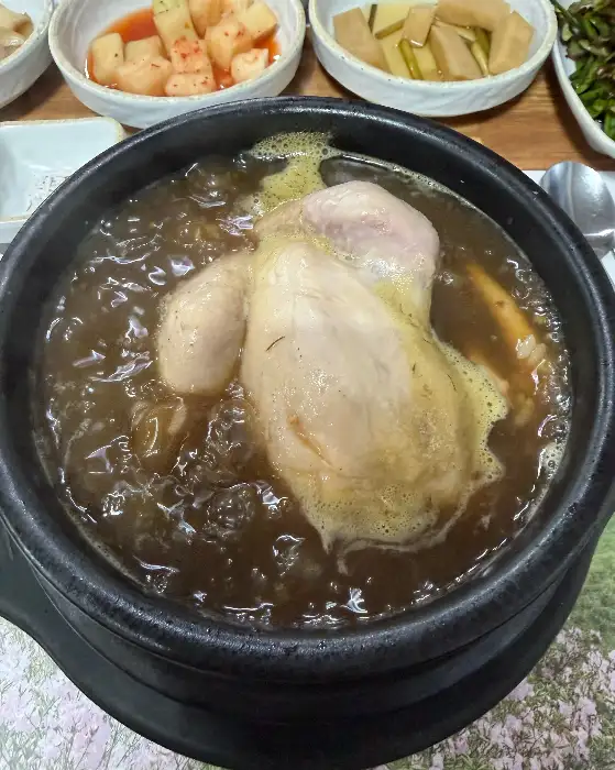 십전대보 홍삼계탕 메인 메뉴