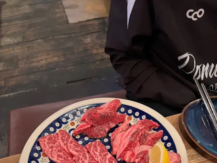 플레이팅된 소고기 부위 클로즈업