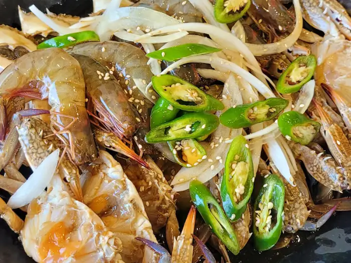 간장게장 단면 클로즈업
