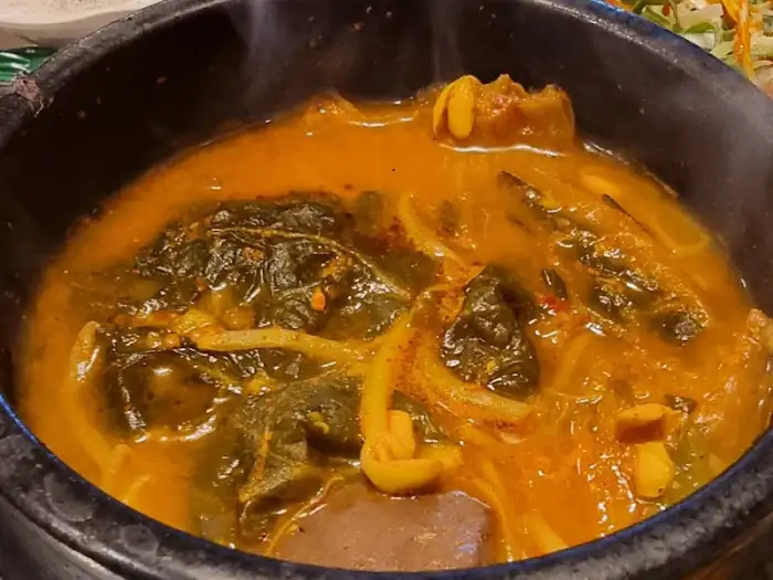 맛있게 끓고 있는 김치찌개