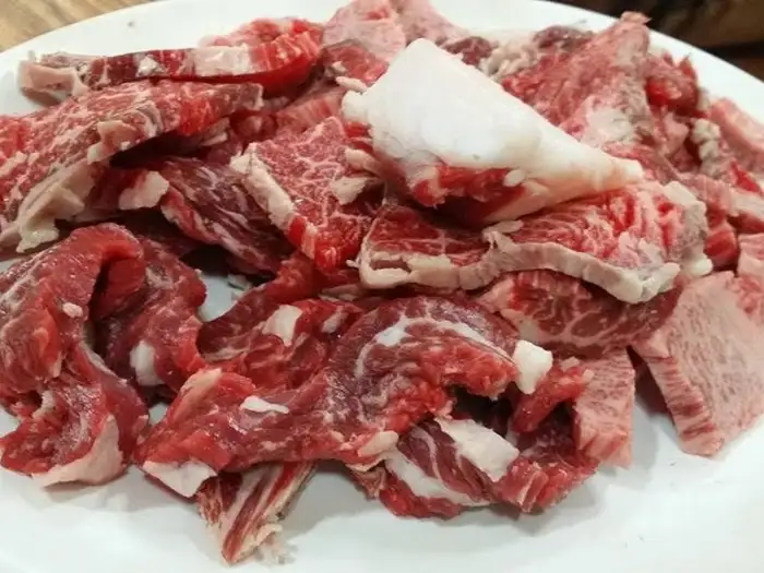 신선한 소고기 모듬