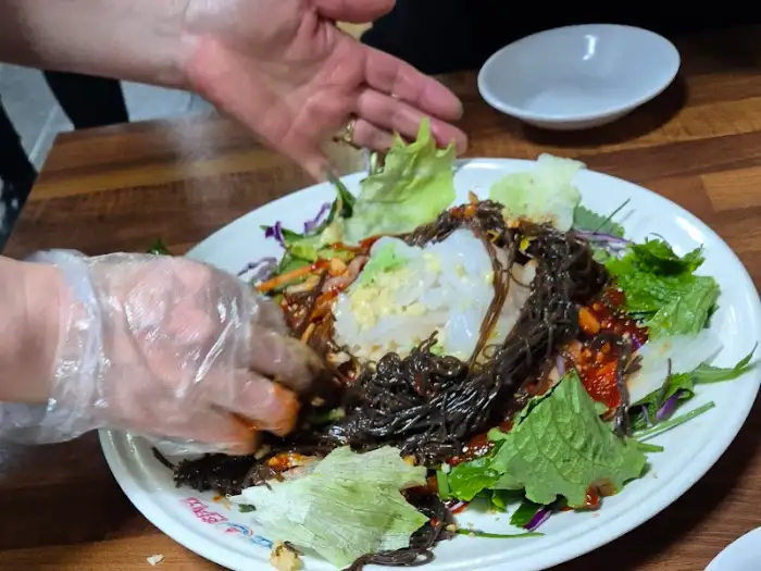 한치회 비빔 완성