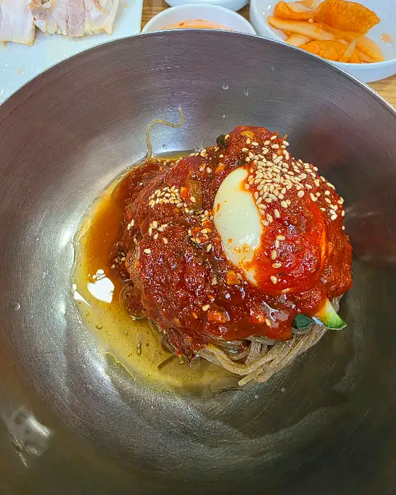 백령면옥 비빔냉면