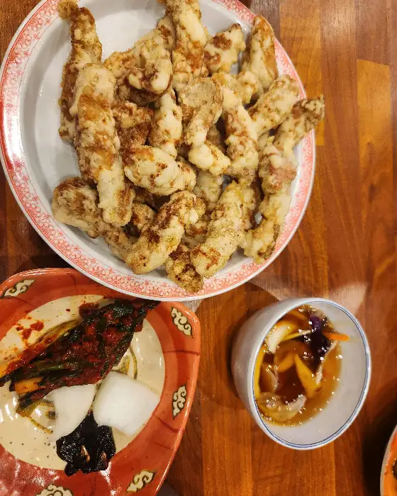 보배반점 탕수육과 밑반찬