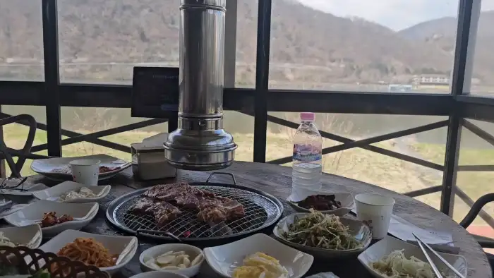 테라스에서 바라본 한강뷰