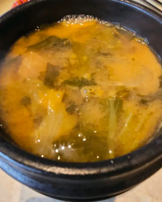 뚝배기 된장술밥의 모습